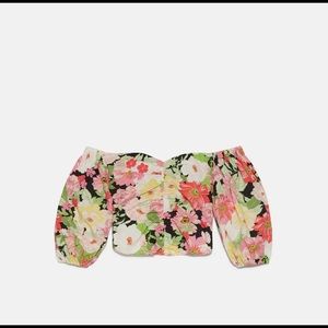 Zara Floral print top